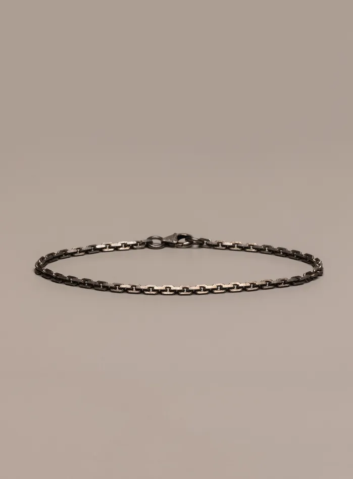 925 Oxidized Sterling Silver Cable Chain Bracelet WE ARE ALL SMITH Mens Jewelry Clothing Bracelets 925 Oxidized Sterling Silver Cable Chain Bracelet WE ARE ALL SMITH Mens Jewelry Clothing Bracelets