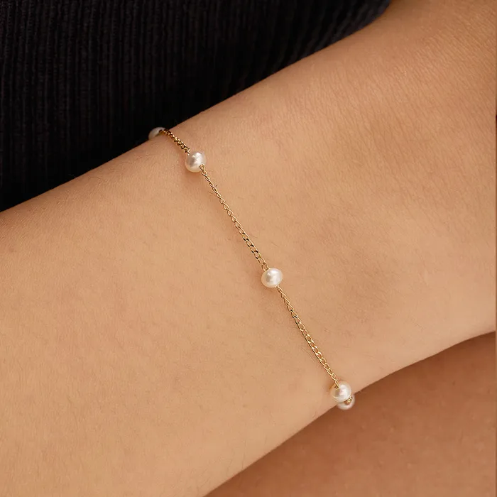 AURELIE GI Bracelets FERGIE Pearl Station Bracelet