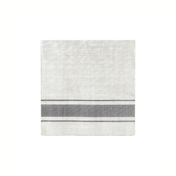 Bistro Grey Stripe Napkins Harman Earrings