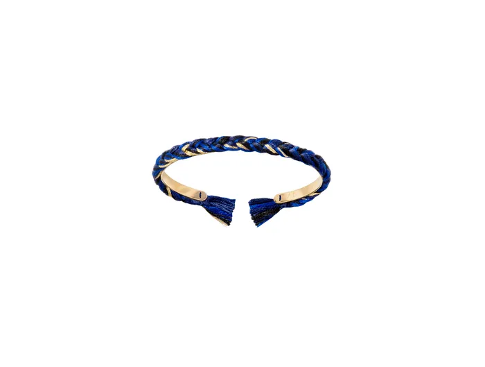 Bracelets Aurelie Bidermann Navy Blue Thin Copacabana Bracelet