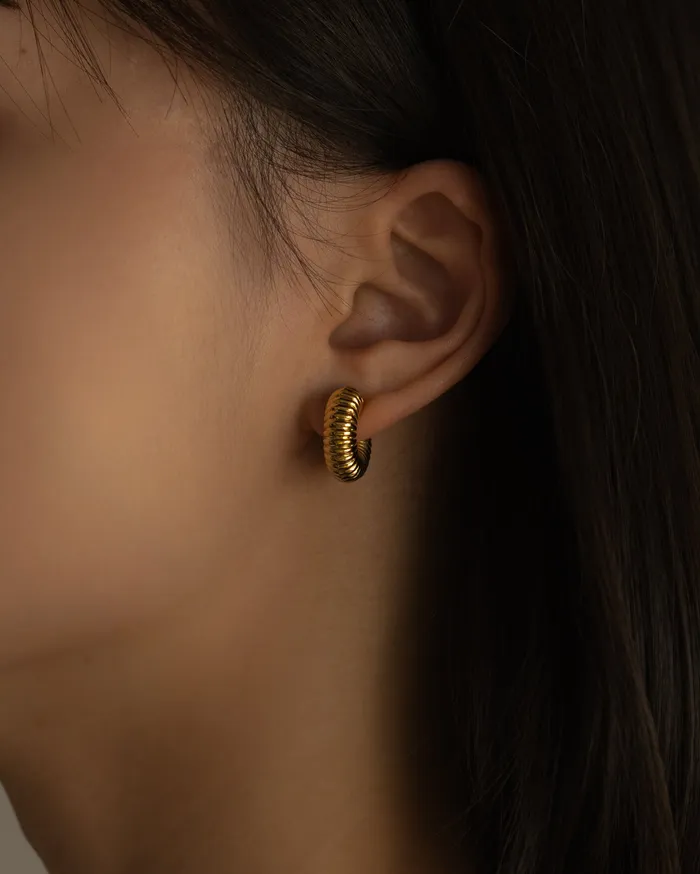 Coletta Mini Macaroni Hoop Earrings MYJN Earrings