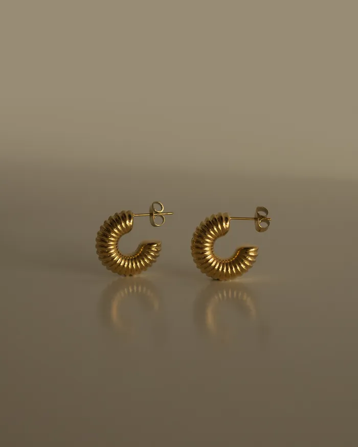 Coletta Mini Macaroni Hoop Earrings MYJN Earrings