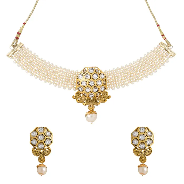 Earrings Yellow Chimes Yellow Chimes Jewellery Set for Women and Girls Kundan Necklaces Set Gold Plated Beads Beaded Kundan Choker Necklace Set Birthday Gift for girls and women Anniversary Gift for Wife Earrings Yellow Chimes Yellow Chimes Jewellery Set for Women and Girls Kundan Necklaces Set Gold Plated Beads Beaded Kundan Choker Necklace Set Birthday Gift for girls and women Anniversary Gift for Wife