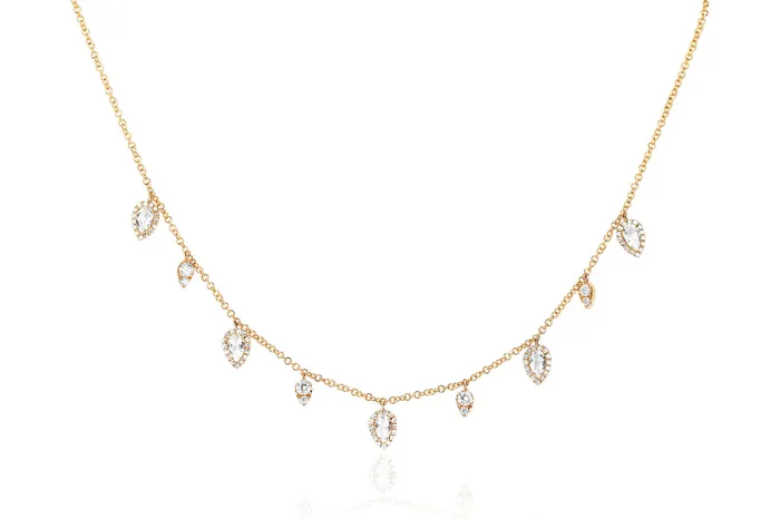 ef collection Diamond White Topaz Ultimate Teardrop Necklace Necklaces