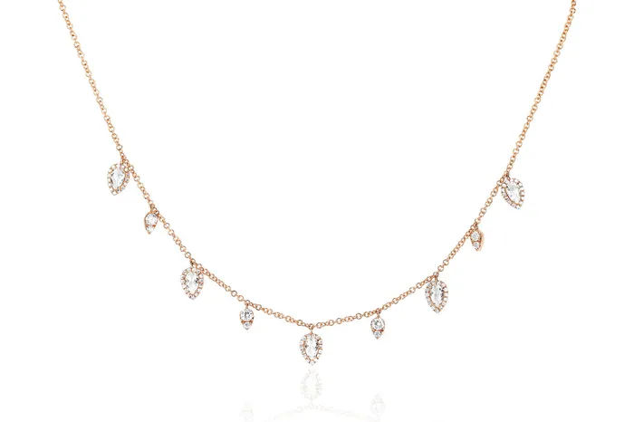 ef collection Diamond White Topaz Ultimate Teardrop Necklace Necklaces ef collection Diamond White Topaz Ultimate Teardrop Necklace Necklaces
