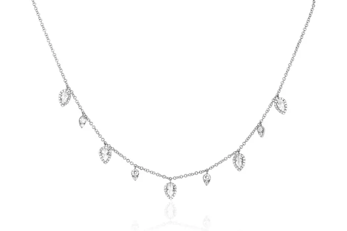 ef collection Diamond White Topaz Ultimate Teardrop Necklace Necklaces ef collection Diamond White Topaz Ultimate Teardrop Necklace Necklaces