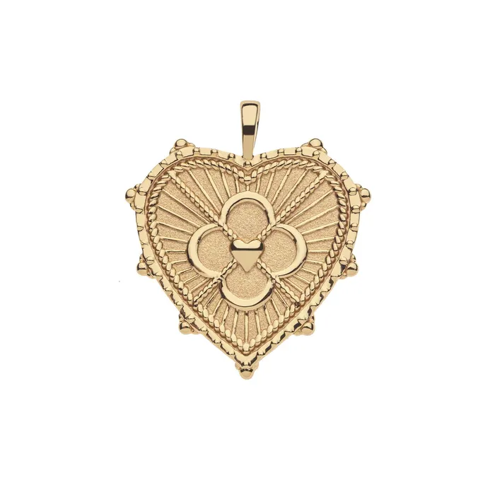 Necklaces Jane Win LOVE JW Quatrefoil Heart Pendant