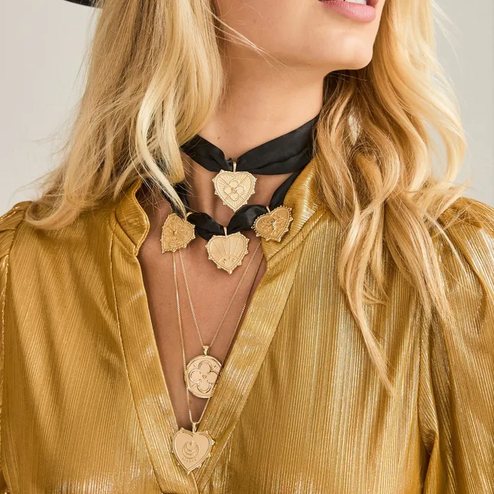 Necklaces Jane Win LOVE JW Quatrefoil Heart Pendant