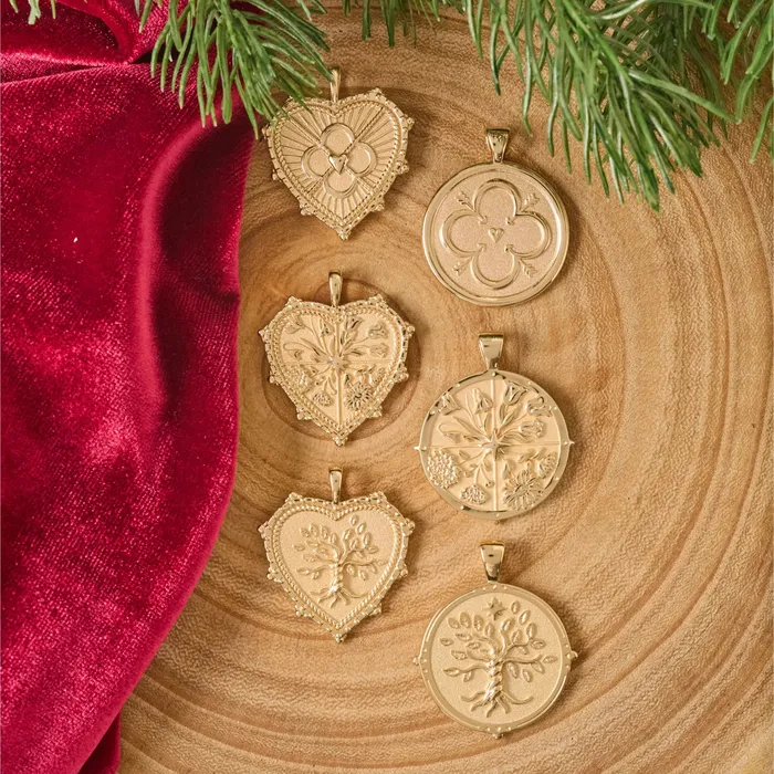 Necklaces Jane Win LOVE JW Quatrefoil Heart Pendant