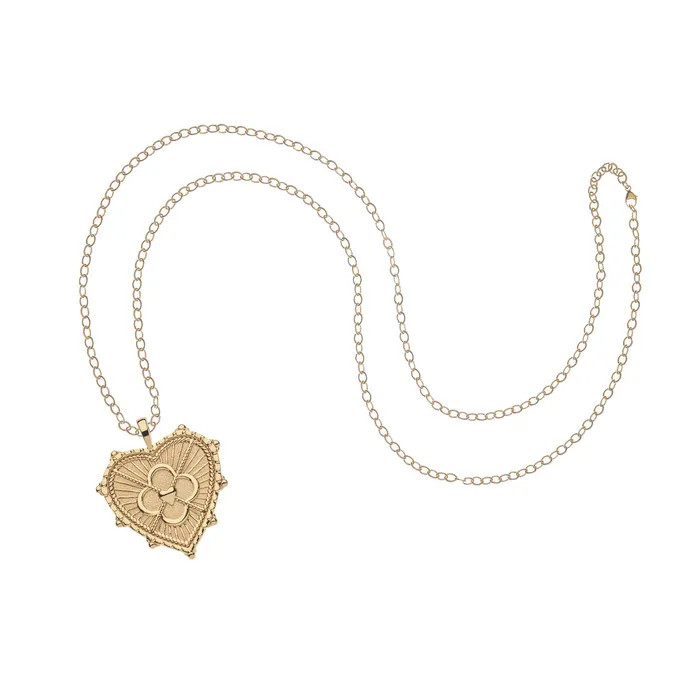 Necklaces Jane Win LOVE JW Quatrefoil Heart Pendant