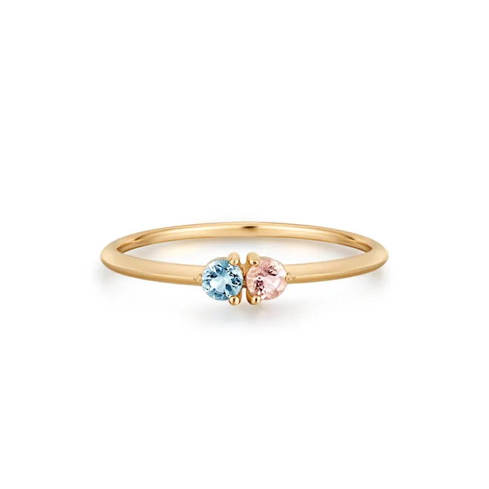 Rings AURELIE GI PIXIE Aquamarine and Morganite Ring