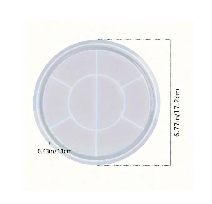 Round Plate Silicone Mold for Resin Art RESIN ART HUB Necklaces