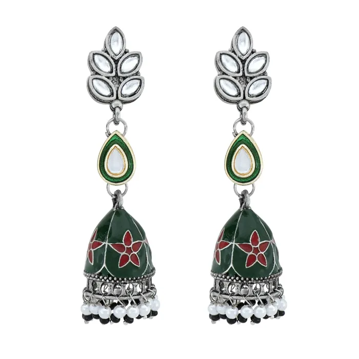 Yellow Chimes Earrings Yellow Chimes Earrings for Women and Girls Meenakari Jhumka Silver Tone Green Meenakari Jhumki Earrings Birthday Gift for girls and women Anniversary Gift for Wife Yellow Chimes Earrings Yellow Chimes Earrings for Women and Girls Meenakari Jhumka Silver Tone Green Meenakari Jhumki Earrings Birthday Gift for girls and women Anniversary Gift for Wife