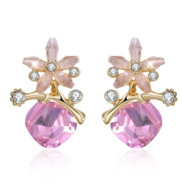 Yellow Chimes Earrings Yellow Chimes Stud Earrings for Women Pink Crystal Stud Earrings Gold Plated Studs Earrings for Women and Girls Yellow Chimes Earrings Yellow Chimes Stud Earrings for Women Pink Crystal Stud Earrings Gold Plated Studs Earrings for Women and Girls