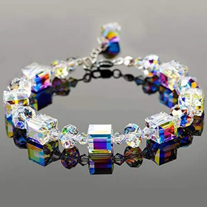 Yellow Chimes Necklaces Yellow Chimes Crystals Shine Fancy Bracelet for Women and Girls
