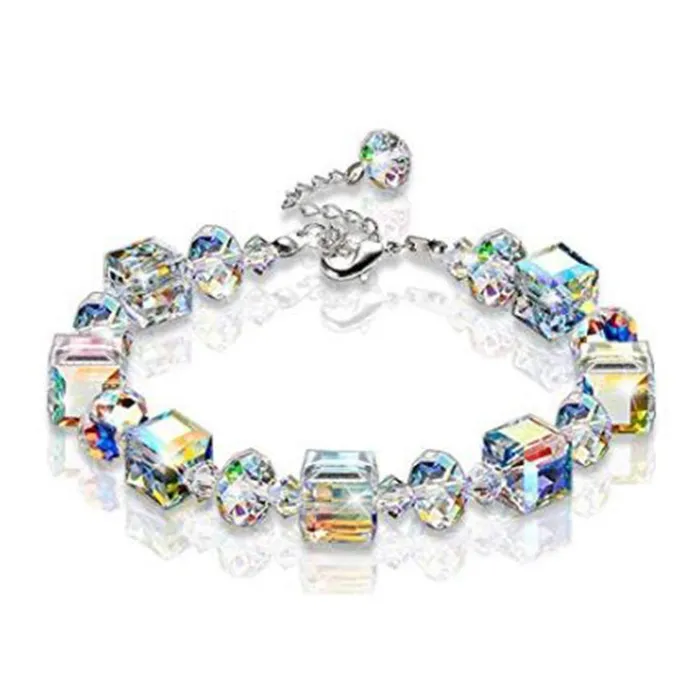Yellow Chimes Necklaces Yellow Chimes Crystals Shine Fancy Bracelet for Women and Girls