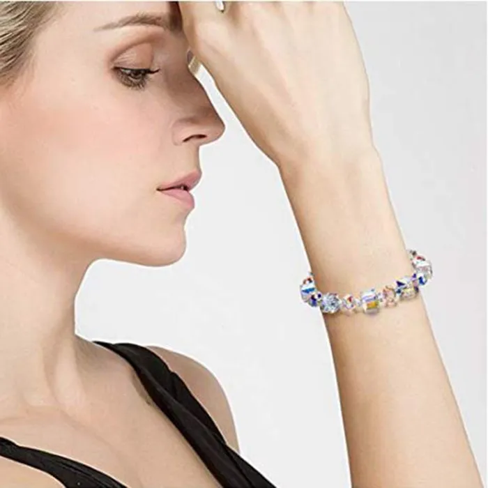Yellow Chimes Necklaces Yellow Chimes Crystals Shine Fancy Bracelet for Women and Girls