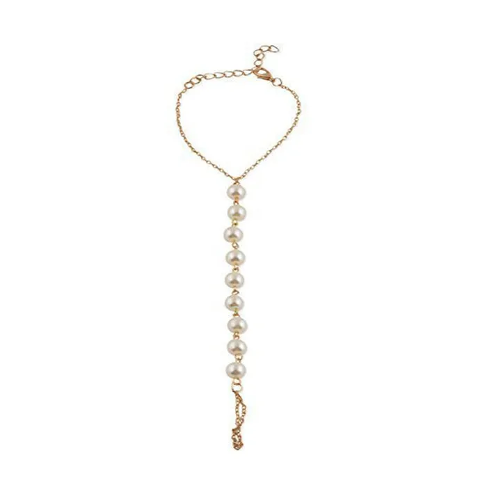 Yellow Chimes Stylish Golden Pearl Ring Strand Bracelets for Girls and Women Yellow Chimes Earrings Yellow Chimes Stylish Golden Pearl Ring Strand Bracelets for Girls and Women Yellow Chimes Earrings
