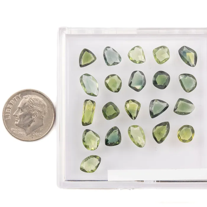 060ct Organic Shape Green Sapphire CS222 Envero Jewelry Earrings 060ct Organic Shape Green Sapphire CS222 Envero Jewelry Earrings