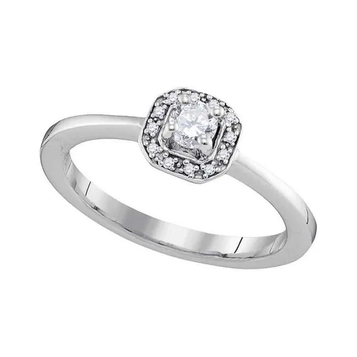 10kt White Gold Womens Round Diamond Solitaire Bridal Wedding Engagement Ring 14 Cttw mayamila Rings 10kt White Gold Womens Round Diamond Solitaire Bridal Wedding Engagement Ring 14 Cttw mayamila Rings