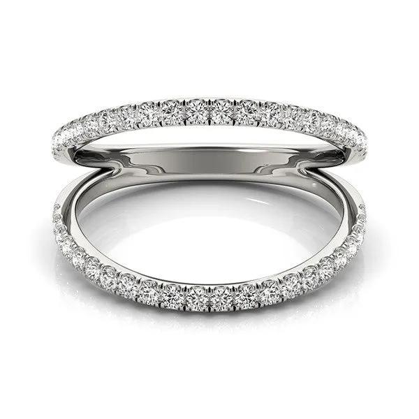 14k White Gold Diamond Split Band Ring 14 cttw MayaMila Rings