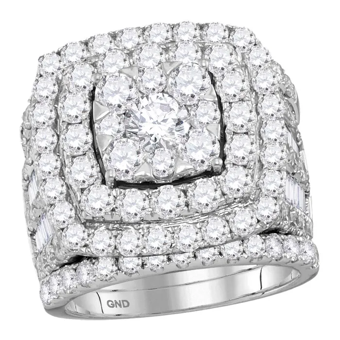 14kt White Gold Womens Round Diamond Bridal Wedding Engagement Ring Band Set 600 Cttw mayamila Rings 14kt White Gold Womens Round Diamond Bridal Wedding Engagement Ring Band Set 600 Cttw mayamila Rings