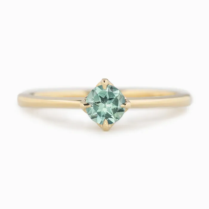 Alice Ring 45mm 045ct Blue Green Montana Sapphire 14k Yellow Gold Envero Jewelry Rings Alice Ring 45mm 045ct Blue Green Montana Sapphire 14k Yellow Gold Envero Jewelry Rings