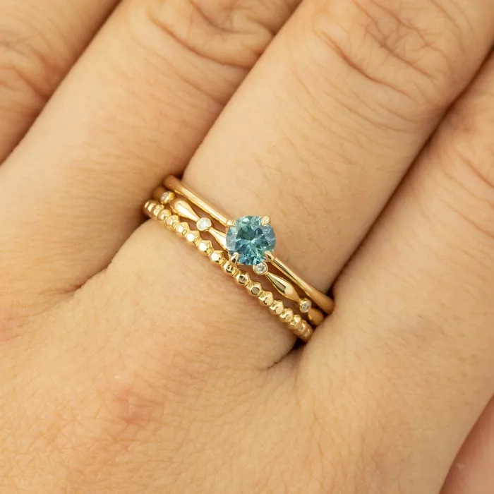 Alice Ring 45mm 045ct Blue Green Montana Sapphire 14k Yellow Gold Envero Jewelry Rings Alice Ring 45mm 045ct Blue Green Montana Sapphire 14k Yellow Gold Envero Jewelry Rings
