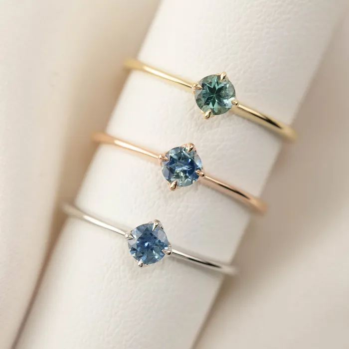 Alice Ring 45mm 045ct Blue Green Montana Sapphire 14k Yellow Gold Envero Jewelry Rings Alice Ring 45mm 045ct Blue Green Montana Sapphire 14k Yellow Gold Envero Jewelry Rings