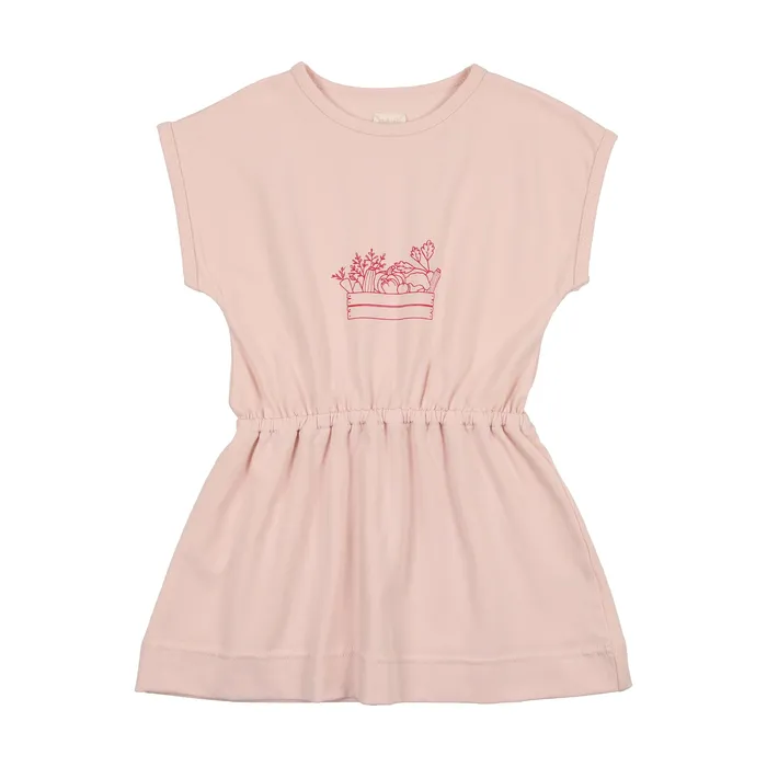 Analogie Basket Dress Short Sleeve Multigarden Collection Pink Analogie Earrings