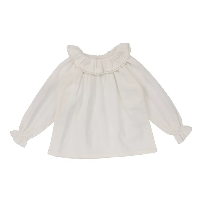 Analogie Earrings Analogie Toddler Girls Shirt Cream