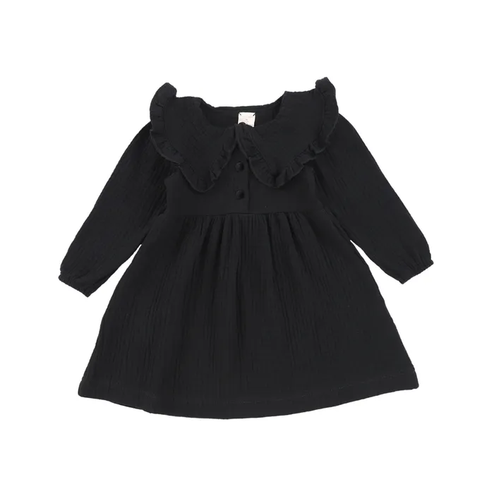 Analogie Rings Analogie Muslin Dress Black