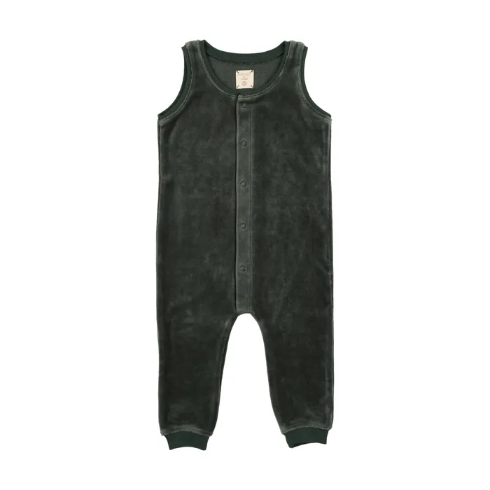 Analogie Velour Overalls Green Analogie Earrings