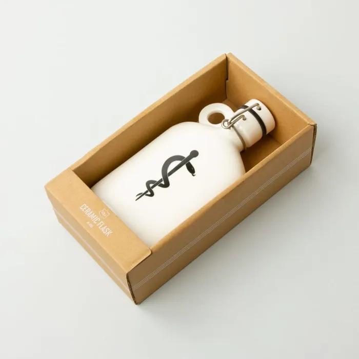 Atlantic Folk Earrings Ceramic Flask Medicine