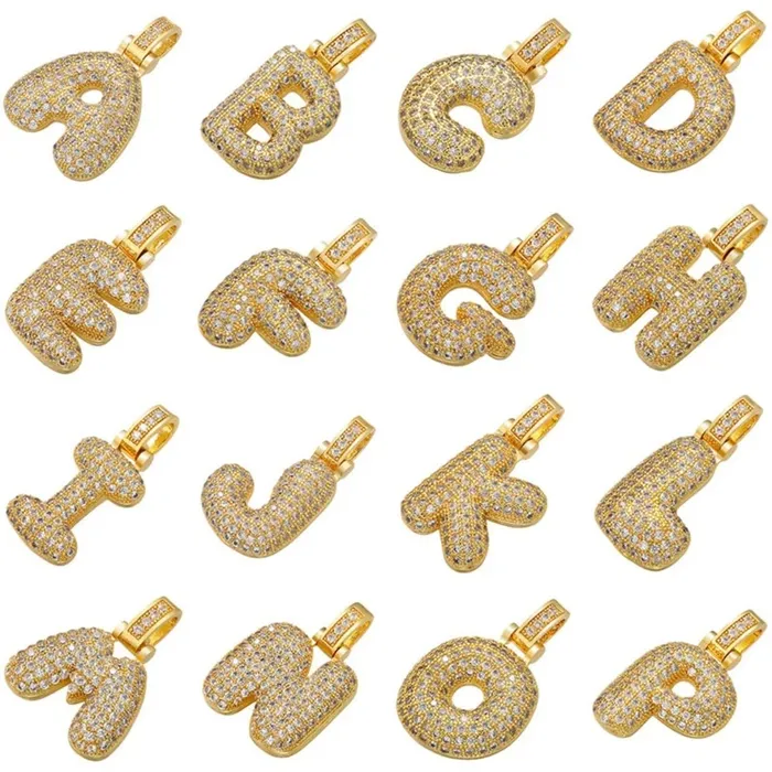 BBYKUTE Necklaces Bubbly Initial Necklace