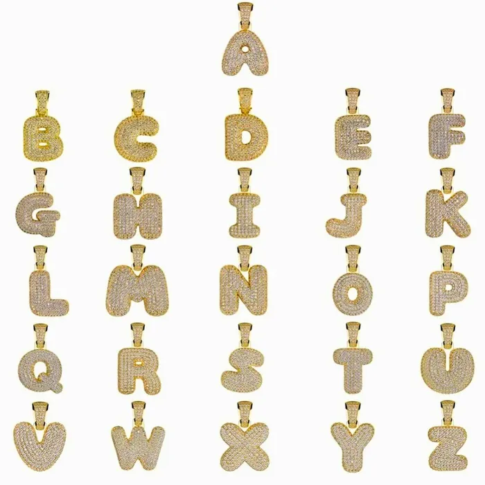 BBYKUTE Necklaces Bubbly Initial Necklace