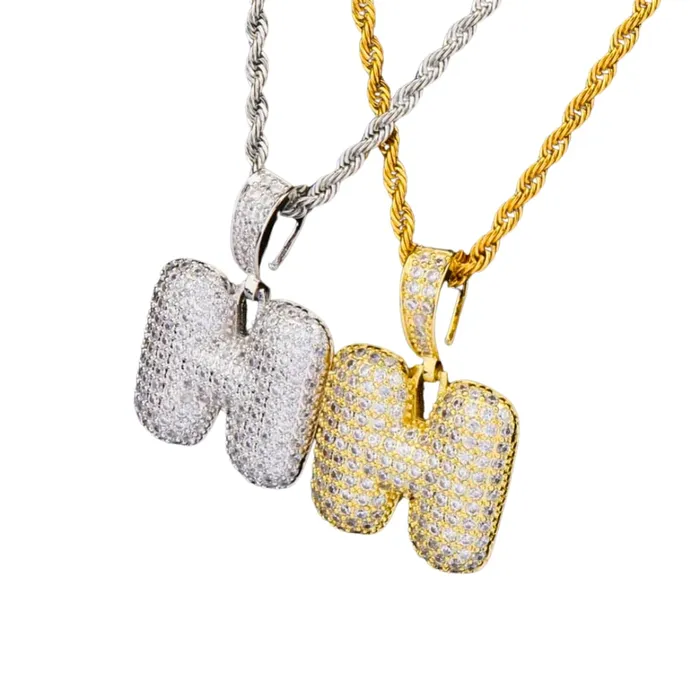 BBYKUTE Necklaces Bubbly Initial Necklace