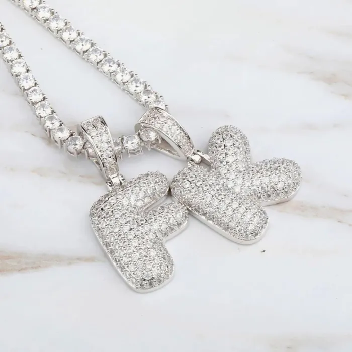 BBYKUTE Necklaces Bubbly Initial Necklace