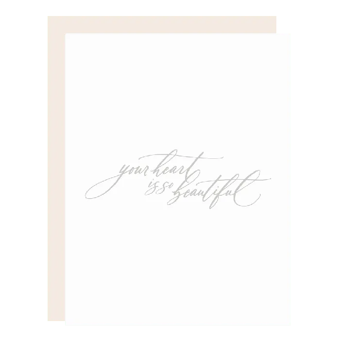 Beautiful Heart Card Little Well Paper Co Necklaces