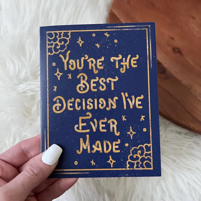 Big Moods Earrings Youre The Best Decision Ive Ever Made Card
