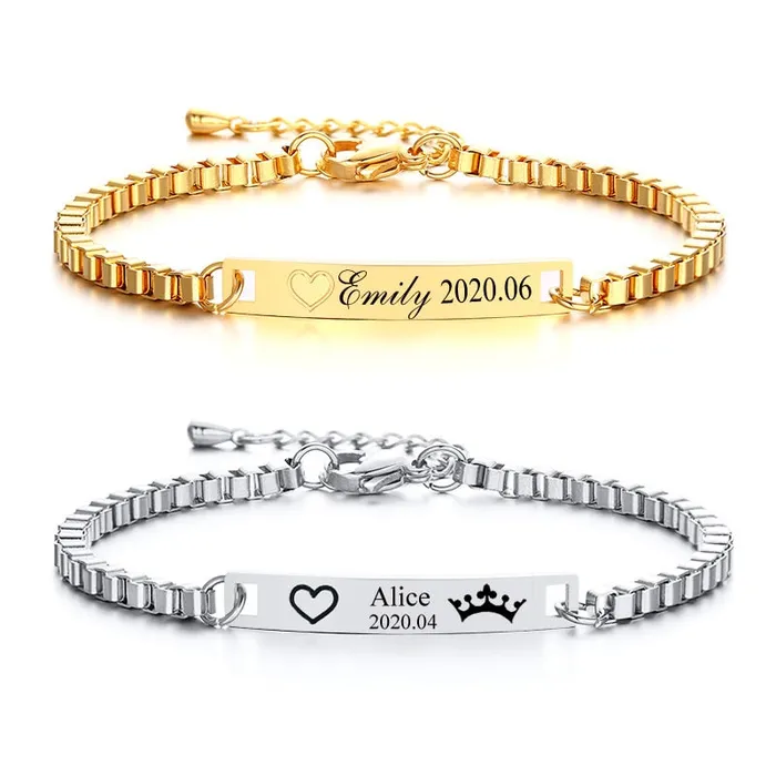 Bracelets Custom Name Baby Bracelet Juzan Jewelry