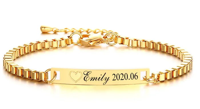 Bracelets Custom Name Baby Bracelet Juzan Jewelry