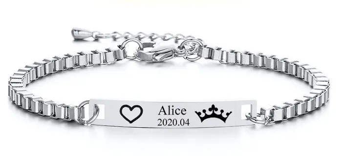 Bracelets Custom Name Baby Bracelet Juzan Jewelry