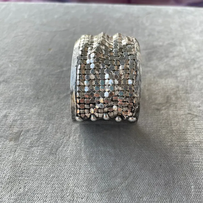 Bracelets Mikal Winn Silver Plated Mesh Cuff Bracelet Bracelets Mikal Winn Silver Plated Mesh Cuff Bracelet