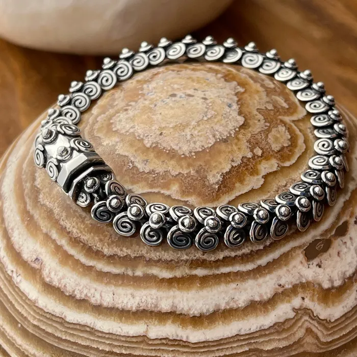 Bracelets Sterling Silver Egyptian Coil Bracelet HeidiJHale Designs