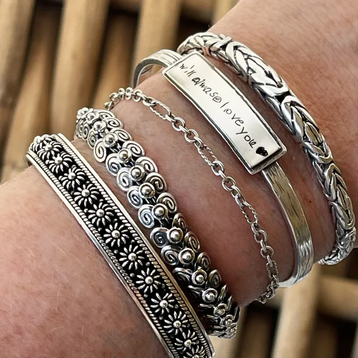 Bracelets Sterling Silver Egyptian Coil Bracelet HeidiJHale Designs