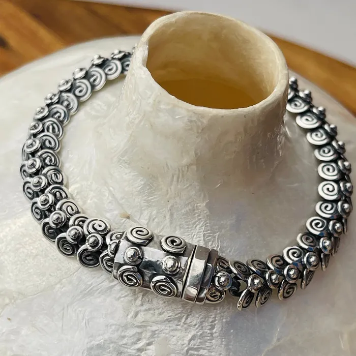 Bracelets Sterling Silver Egyptian Coil Bracelet HeidiJHale Designs