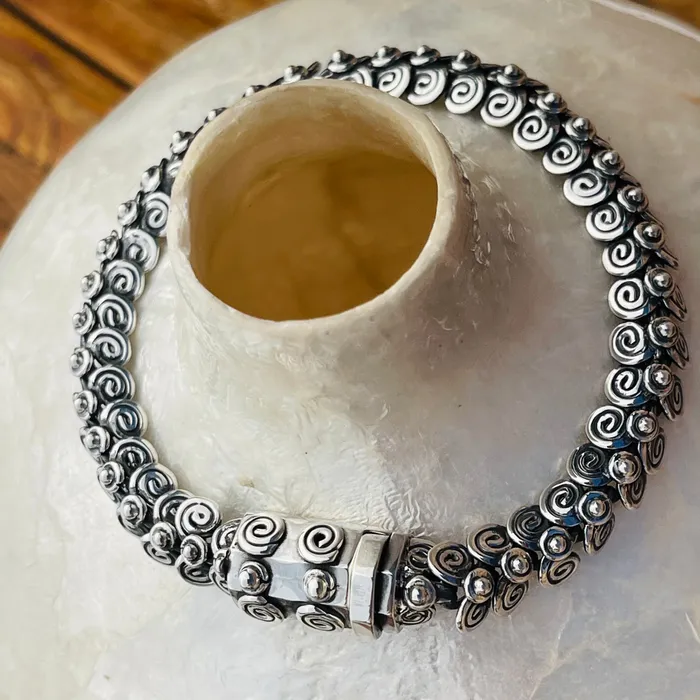 Bracelets Sterling Silver Egyptian Coil Bracelet HeidiJHale Designs