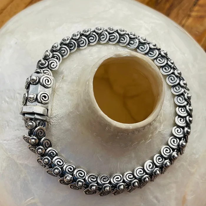 Bracelets Sterling Silver Egyptian Coil Bracelet HeidiJHale Designs