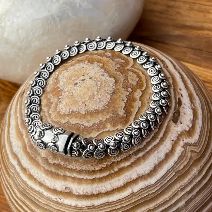Bracelets Sterling Silver Egyptian Coil Bracelet HeidiJHale Designs